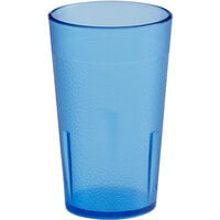 Choice 5 oz. Blue SAN Plastic Pebbled Tumbler - 12/Pack
