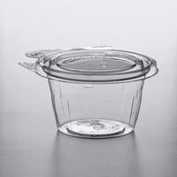 Dart SafeSeal 8 oz. Tamper-Resistant, Tamper-Evident Snack Cup with Flat Lid - 272/Case