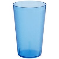 Choice 32 oz. Blue SAN Plastic Pebbled Tumbler - 12/Pack