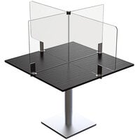 Rosseto TDK002 Avant Guarde Acrylic Table Divider Kit for 36 inch x 36 inch Tables