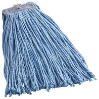 Continental A430320 HuskeePro No Marr Pinnacle Blue 20 oz. Cotton / Rayon Blend Cut-End Wet Mop Head with Screw-On Band
