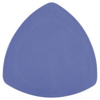 GET TP-12-PB Diamond Mardi Gras 12" Peacock Blue Melamine Triangle Plate - 12/Case