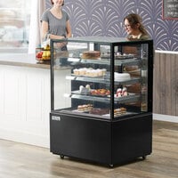 Avantco BC-36-SB 36 inch Black Square Refrigerated Bakery Display Case with LED Lighting