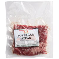 Warrington Farm Meats 8 oz. Frozen Flank Steak - 20/Case