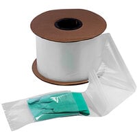 Lavex Industrial 3" x 4" 2 Mil Clear Polyethylene Auto Style Pre-Opened Bag on a Roll - 3000/Roll