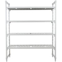 Cambro CPU214872V4480 Camshelving® Premium Shelving Unit with 4 Vented Shelves 21" x 48" x 72"