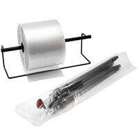 Lavex Packaging 1 inch x 750' 4 Mil Clear Polyethylene Layflat Tubing on a Roll