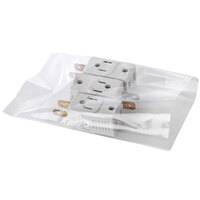 TamperSafe 6 inch x 9 inch 2 Mil Clear Polyethylene Zip Top Bag with Perforated Tear Strip - 1000/Case