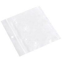 Choice 6 inch x 6 inch 2 Mil Polypropylene Zip Top Bag with Hanging Hole - 1000/Case