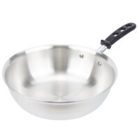 Vollrath 77792 Tribute 3 Qt. Tri-ply Stainless Steel Saucier Pan with with TriVent Black Silicone Handle