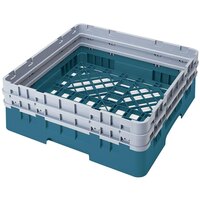 Cambro BR578414 Teal Camrack Full Size Open Base Rack with 2 Extenders
