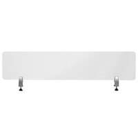 Flash Furniture BR-DDIA-30139-GG 55 1/8 inch x 12 inch Clear Acrylic Desk Partition