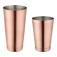 Acopa 28 oz. & 18 oz. Copper 2-Piece Boston Shaker Set