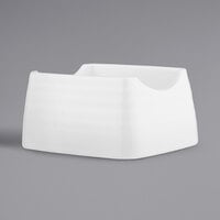 Tablecraft 10415 Pulito 4" x 3 1/4" White Melamine Sugar Packet Holder