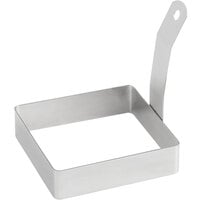 Choice 4 inch x 4 inch Square Stainless Steel Egg Ring