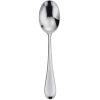 Oneida Lumos by 1880 Hospitality B856SDEF 7 3/4 inch 18/0 Stainless Steel Heavy Weight Oval Soup / Dessert Spoon - 36/Case