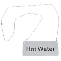 Choice 13 inch Coffee Chafer Urn Chain with 3 1/2 inch Hot Water Label