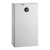 Bobrick B-35139 TrimLineSeries 0.6 Gallon Surface Mounted Sanitary Napkin Disposal Receptacle