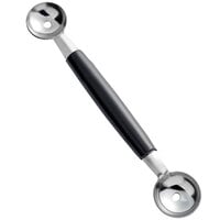 Choice Double-Sided Stainless Steel Melon Baller with Black Polypropylene Handle