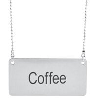 Choice 13" Coffee Chafer Urn Chain with 3 1/2" "Coffee" Label