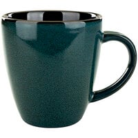 International Tableware LU-17-MI Luna 14 oz. Midnight Blue Porcelain Mug - 36/Case