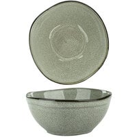 International Tableware LU-18-AS Luna 14 oz. Ash Porcelain Nappie Bowl - 12/Case