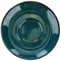 International Tableware LU-2-MI Luna 5 3/4" Round Midnight Blue Porcelain Saucer - 24/Case