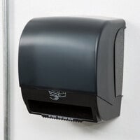 Black Hands-Free Paper Roll Towel Dispenser with Motion Sensor