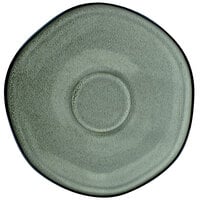 International Tableware LU-2-AS Luna 5 3/4" Round Ash Porcelain Saucer - 24/Case
