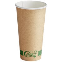 EcoChoice 20 oz. Kraft Compostable Paper Hot Cup - 600/Case