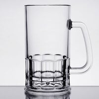 GET 00085-PC-CL 20 oz. Customizable Plastic Beer Mug - 12/Pack