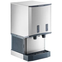 Scotsman HID540AB-1 Meridian Countertop Air Cooled Ice Machine and Water Dispenser with Push Button Dispensing - 40 lb. Bin Storage