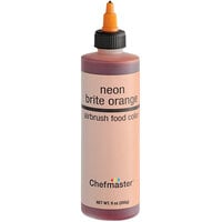 Chefmaster 9 oz. Neon Brite Orange Airbrush Color