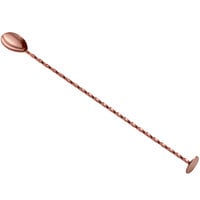 Acopa 13 inch Copper Bar Spoon with Muddler