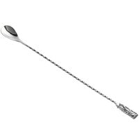 Acopa 13 inch Silver Weighted Bar Spoon with Tiki End