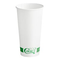 EcoChoice 20 oz. White Compostable Paper Hot Cup - 50/Pack