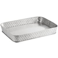 Tablecraft 10039 Lattice 12" x 9" Rectangular Stainless Steel Platter