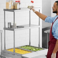 ServIt 423ST2OS2 Double Overshelf for 2-Pan Steam Tables
