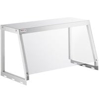 ServIt 423ST2ASG Angled Sneeze Guard for 2-Pan Steam Tables