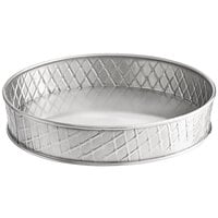 Tablecraft 10034 Lattice 8 1/8" Round Stainless Steel Platter