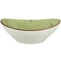 International Tableware RT-15-LI Rotana 3 oz. Lime Oval Porcelain Bowl - 24/Case