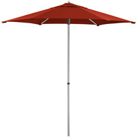 Lancaster Table & Seating 7 1/2' Sunset Push Lift Umbrella with 1 1/2 inch Aluminum Pole