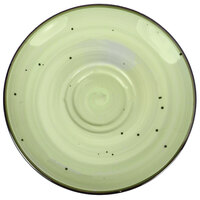 International Tableware RT-2-LI Rotana 6 1/2 inch Lime Porcelain Saucer - 36/Case