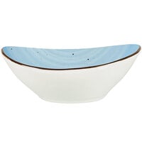 International Tableware RT-15-IC Rotana 3 oz. Iceburg Oval Porcelain Bowl - 24/Case