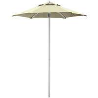 Lancaster Table & Seating 6' Canvas Push Lift Umbrella with 1 1/2 inch Aluminum Pole
