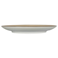 International Tableware RT-5-WH Rotana 5 1/2 inch Wheat Coupe Porcelain Plate - 36/Case