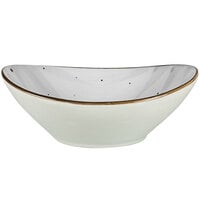International Tableware RT-15-ST Rotana 3 oz. Stone Oval Porcelain Bowl - 24/Case