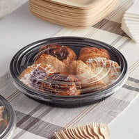 Choice 12 3/4 inch Round Food Tray with Lid - 100/Case