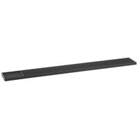 Vollrath 2330-99 23 1/2 inch x 3 1/8 inch Black Bar Mat