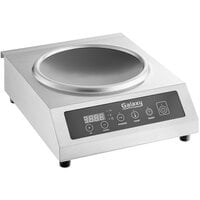 Galaxy GIWC18 Stainless Steel Countertop Wok Induction Range / Cooker - 120V, 1800W